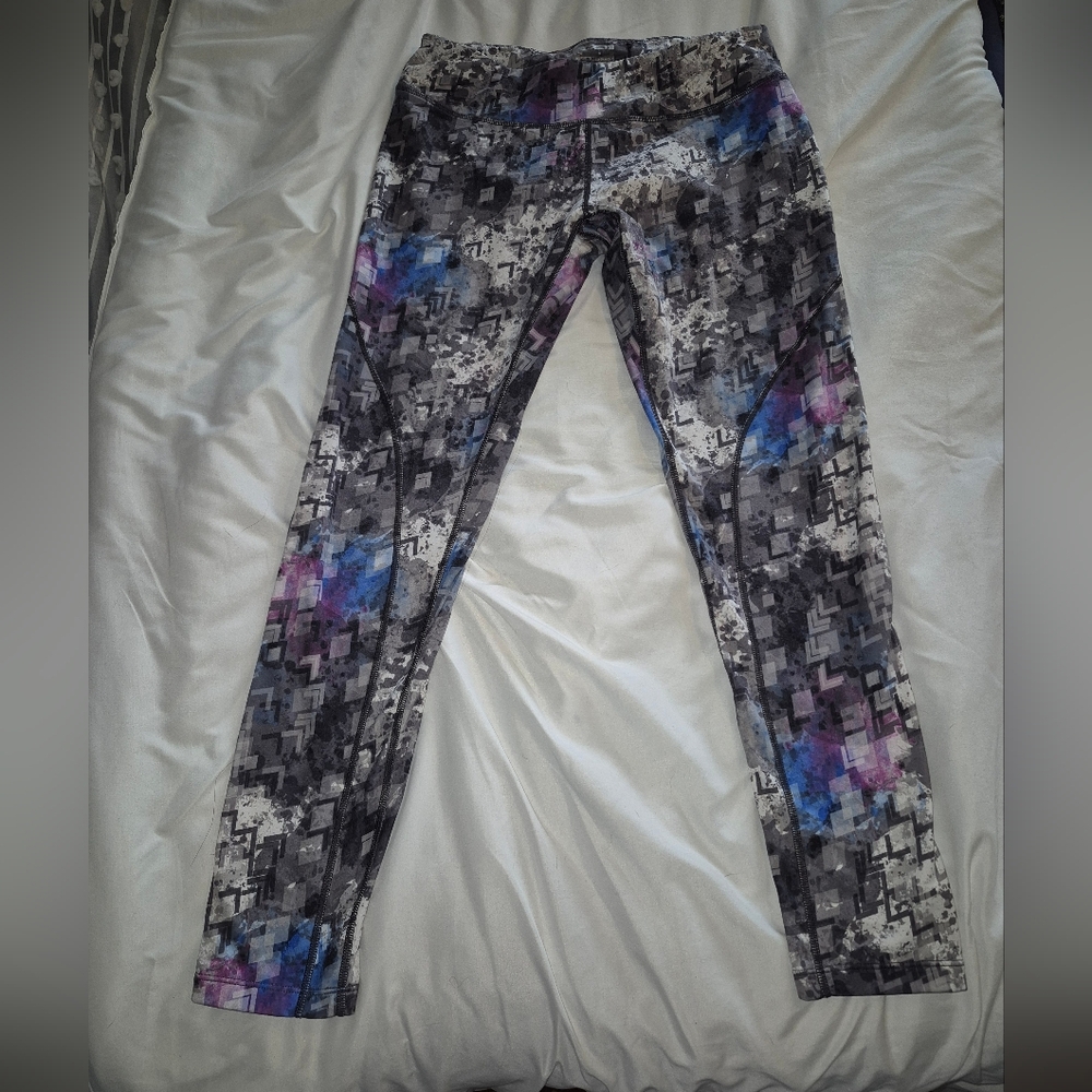 Layer 8 Gray and Purple Leggings